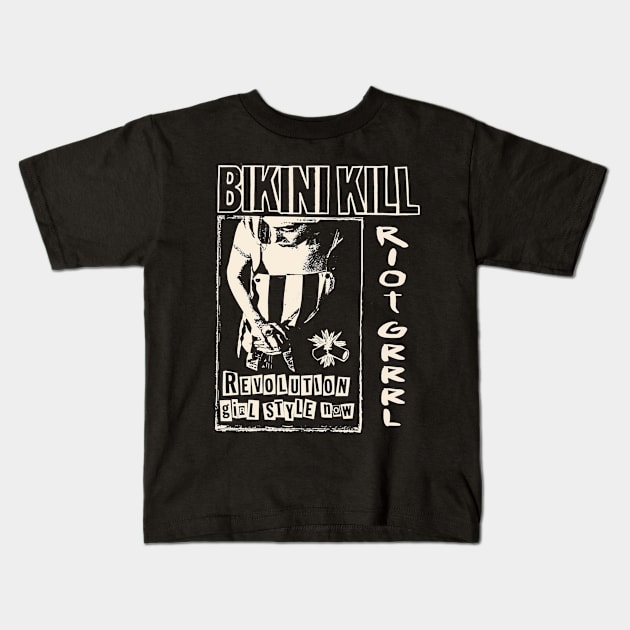 bikini kill Kids T-Shirt by adencatalina51